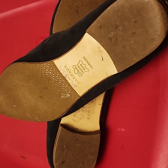 Margaux. Black suede flats.  9.5 - Picture 3 of 6